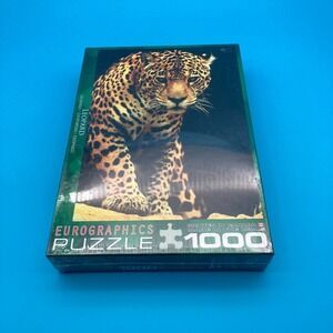 EuroGraphics Leopard 1000 Piece Jigsaw Puzzle - Wildlife Animal Art - New Sealed
